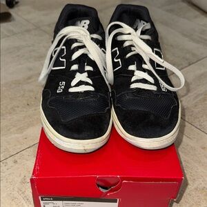 New Balance Black and White 550 Men's Low-Top Sneakers